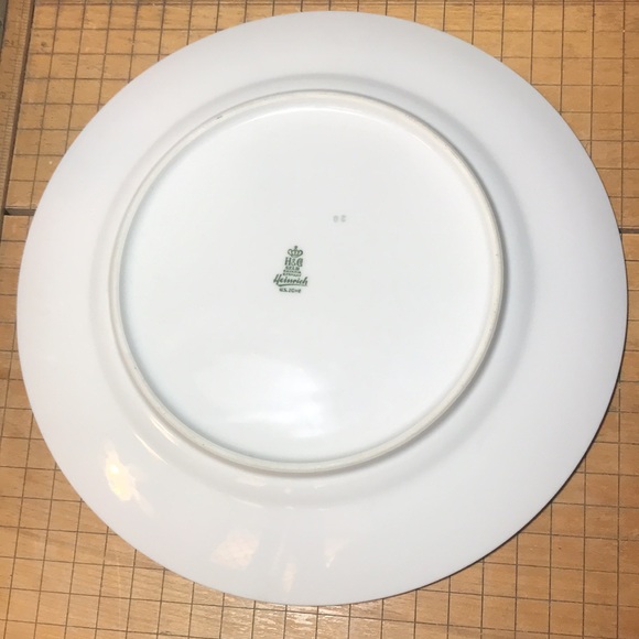 H & Co Selb Bavaria Germany Heinrich US Zone Poppy Floral Dinner Plate 10 1/8” - Picture 8 of 10